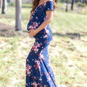 Pink Blush Maternity Photoshoot Gown